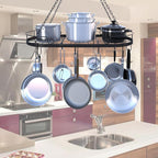33' Oval Pan Rack Hanging, Heavy Duty Ceiling Pot Rack - Image 3