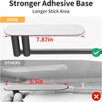Paper Towel Holder Under Cabinet, Upgraded Dual-Rod Adhesive Paper Towel Holder - Image 3