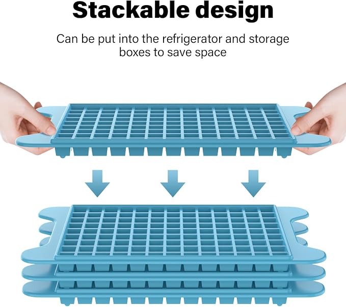 Mini Ice Cube Tray for Freezer: FDDBI Small Ice Trays for Freezer - Image 2