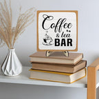 Rustic Coffee & Tea Bar Decor Sign, Funny Wooden Plaque - Image 8
