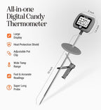 Digital Candy Thermometer with Pot Clip, Instant Read Kitchen Thermometer - Image 3