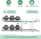 2-Tier Pull Out Cabinet Organizer, Soft Close Cabinet Slide Out Shelves - Image 6
