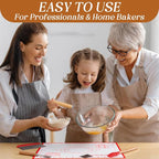 7 Pcs Large Glass Bowl for Sourdough Bread starter 4.7 Quart Glass Mixing Bowl - Image 7