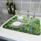 St Patrick's Day Shamrock Dish Drying Mat - Image 6