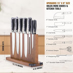 ENOKING 15.2" Extra Large Magnetic Knife Block - Image 6
