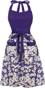 Cute Floral Aprons for Women by HYVOROS