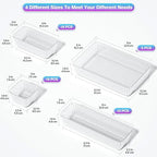 47 PCS Clear Plastic Drawer Organizer Set - Image 2