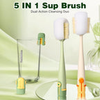 5 in 1 Bottle Cleaning Brush Set, 2026 Multifunctional Lid Brush Cleaning Tool - Image 4