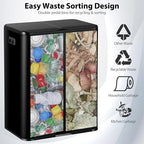 SUPER DEAL Kitchen Trash Can, 16 Gallon 60L Dual Garbage and Recycling Can - Image 5