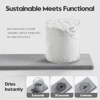Razborci 3PCS Bathroom Sink Vanity Trays, Quick Stone Drying Mat Dish Soap - Image 3