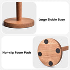 KitchLife Acacia Wooden Paper Towel Holder Countertop, Large Size - Image 5