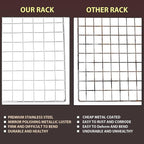 Cooling Rack for Baking, 16x10 Inches Baking Rack, Thick Wire Cookie Rack for - Image 4