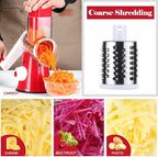 Ourokhome Rotary Cheese Grater Hand Crank, Kitchen Shredder Speed Mandolin - Image 3