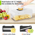 MealHelper 12-in-1 Vegetable Chopper, 7 Blade Veggie Chopper, Practical Food - Image 3