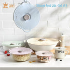 GUANCI Silicone Lids for Bowl 8 Pack, Microwave Splatter Cover - Image 3