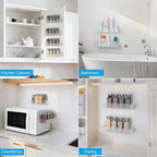 10 inch Spice Rack Wall Mounted, 4 Pack Spice Organizer Shelf - Image 5
