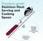Souper Cubes + Lori Greiner No Mess Stainless Steel Cooking Spoon - Image 4
