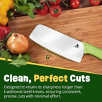 Durable Ceramic Knife for Chopping Vegetables & Fruits, 6” Non-Reactive and - Image 5