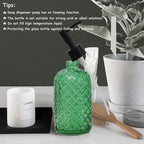 Green Glass Soap Dispenser - Image 6