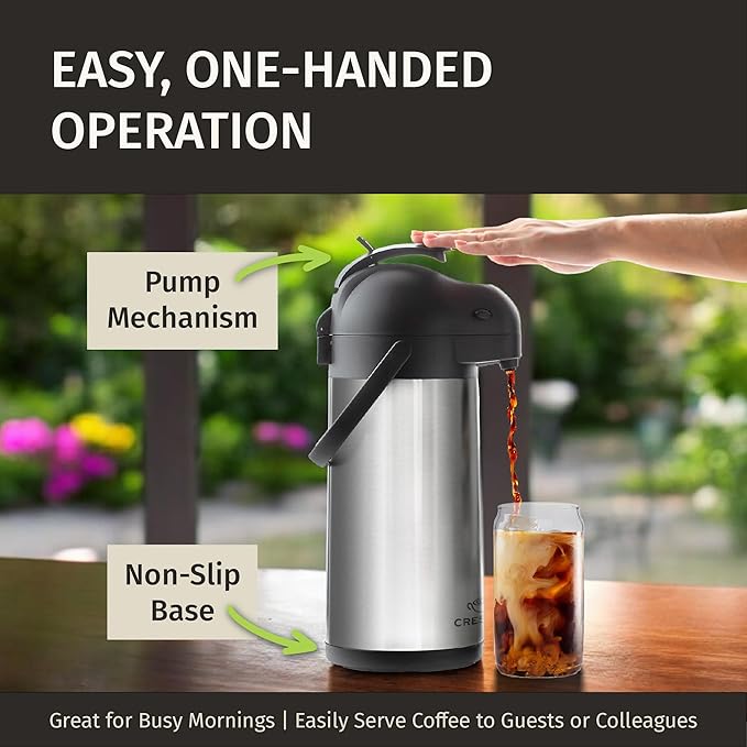 Coffee Carafe Airpot & Cleaning Brush - 101oz / 3L Airpot 12 Hours Hot Water - Image 7