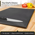 Thirteen Chefs Large 18 x 12 Black Plastic Cutting Board - Image 2