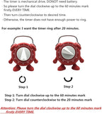 Kitchen Timer, 60 Minutes Countdown Cooking Teaching Egg Potty Training Wind Up - Image 6