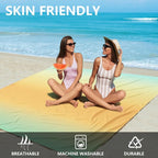 WIWIGO Beach Blanket Waterproof Sandproof Beach Mat 79" X 83"/10'x9'for 2-8 - Image 3