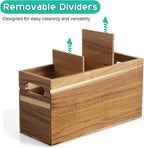 ALELION Acacia Wood Utensil Holder Organizer - Image 2