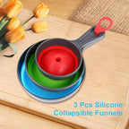 Large Small Funnel Set of 3, Food Grade Mini Funnels - Image 4