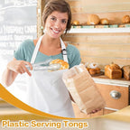 Mwellewm 40 Pc Serving Tongs 9 Inch Bulk Reusable or Disposable Plastic Tongs - Image 2