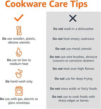 Amazon Basics Non-Stick Kitchen Cookware 8-Piece Set, Non-Induction, Includes - Image 4