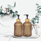 Amber Glass Soap Dispenser - Image 5
