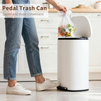 PayLessHere Stainless Steel Trash Can - Image 2