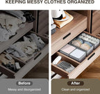DIMJ Drawer Organizer Clothes, Dresser Organizer - Image 6