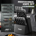 Huusk Knife Block Set with Sharpener - Image 8