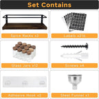 2-Tier Wall Mount Spice Rack Organizer - Image 2