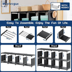 Mavivegue Book Shelf, 20 Cube Storage Organizer, DIY Bookcase, Metal Cube - Image 7