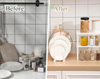 Marsui 4 Pcs Kitchen Organizer Accessories Set Cabinet Organizer Shelf and - Image 4