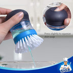 MR.SIGA Soap Dispensing Palm Brush, Kitchen Brush - Image 5