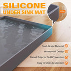 FLATO Waterproof Under Sink Mat 34" x 19" Shelf Liner - Image 2