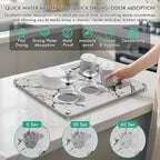 Stone Drying Mat For Kitchen Counter Superb Absorbent Diatomaceous Earth Mats - Image 4