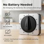 Searon Kitchen Timers for Cooking, Mechanical Wind Up Timer - Image 4