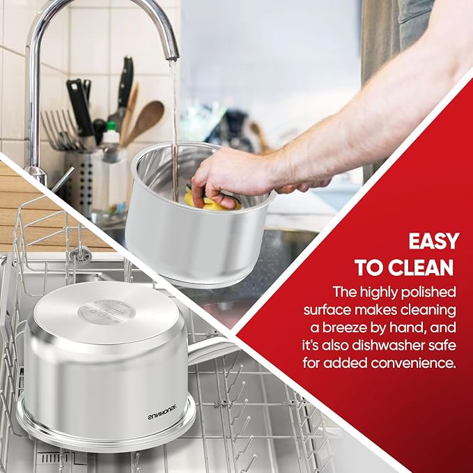 SUNHOUSE – 2 Quarts Stainless Steel Sauce Pan - Image 9
