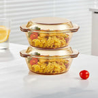 Amber Borosilicate Glass Casserole Dish - Image 8