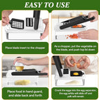 HomeHacks Vegetable Chopper Vegetable Cutter, 15 in 1 Kitchen Gadget, Onion - Image 6