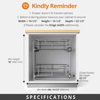 ZOINLIY Pull Out Cabinet Organizer, Versatile Slide Out Kitchen Organizers and - Image 5