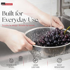 Amco 3-Piece Stainless Steel Colander Set - Image 4