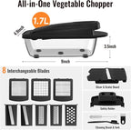 8 Blade All-in-1 Vegetable Chopper Mandoline Slicer - Image 2