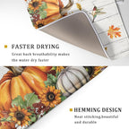 Autumn Harvest Pumpkin Dish Drying Mat - Image 3