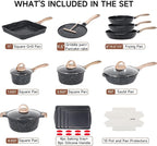 JEETEE 36Pcs Pots and Pans Set Non Stick, Cookware Set Non toxic Kitchen - Image 2